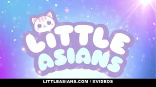 LittleAsians – Tiny Asian Rides A Big White Cock