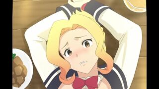 Konosuba’s Luna boobjob and cum facial