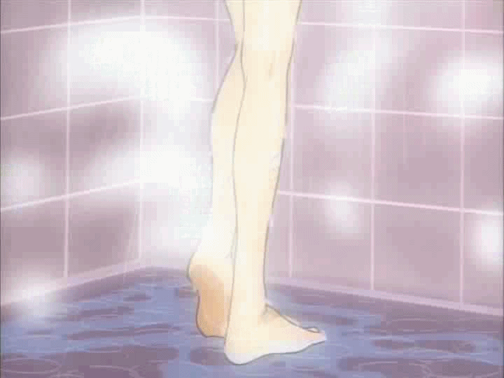 anime anna_williams ass breasts gif nude panning_up shower steam tekken tekken_the_motion_picture video_games wet