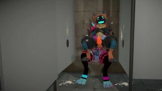 Protogen gets fucked in the bathroom (7mins)