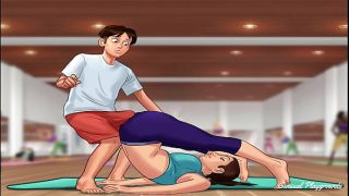 Summertime Saga | Gym lesson with busty MILF, visiting the director and his sister and the best French class