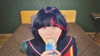 Ryuko Matoi was fucked by Naked Teacher in all holes until anal creampie – POV Cosplay Anime Spooky Boogie