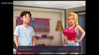 Summertime Saga 09 – busty college blonde gets her yummy pussy fucked hard – Porn Game