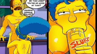 Ned Marge Parody – Cheating wife sucked neighbor’s dick in the kitchen, Cuckold Husband Fucked The Neighbor’s Wife – Anime Hentai Porn